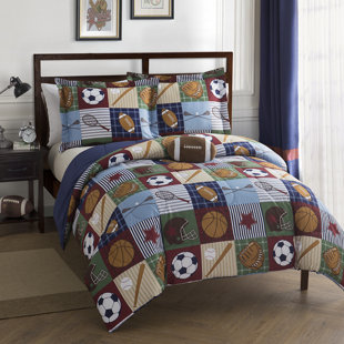 Boys sports shop bedding sets